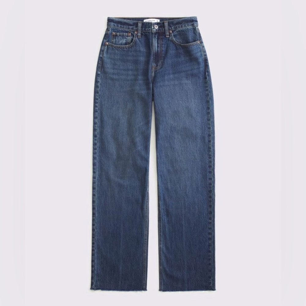 Abercrombie & Fitch Curve Love Women's High Rise Loose Jeans